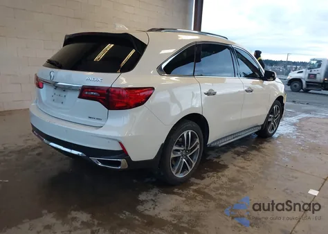 2017 Acura Mdx Advance z USA, uszkodzony, nr VIN 5FRYD4H9XHB037246